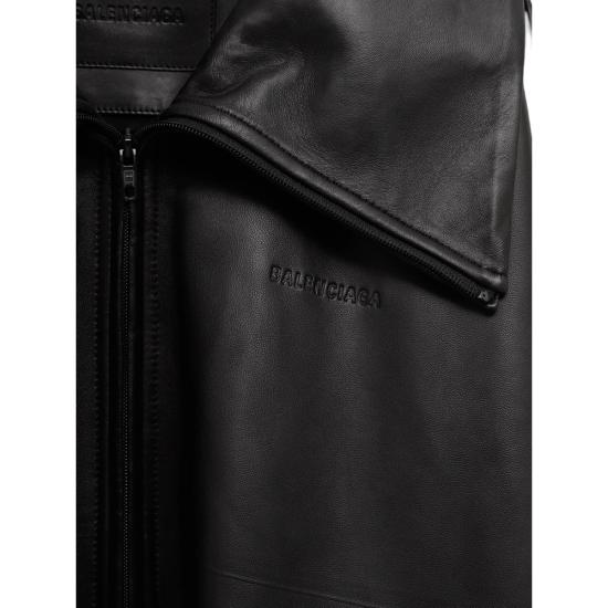 26FW 발렌시아가 가죽 자켓 A009GE TVS05 1000 BLACK - BALENCIAGA