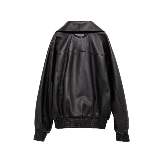 26FW 발렌시아가 가죽 자켓 A009GE TVS05 1000 BLACK - BALENCIAGA
