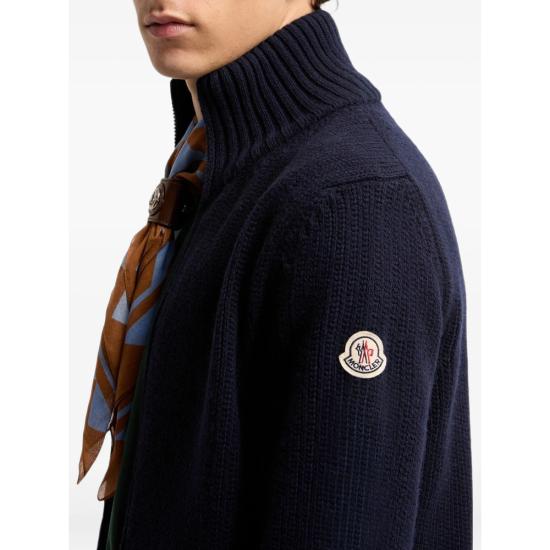 26FW 몽클레어 집업 니트 M4281 9B000 58 745 BLUE - MONCLER