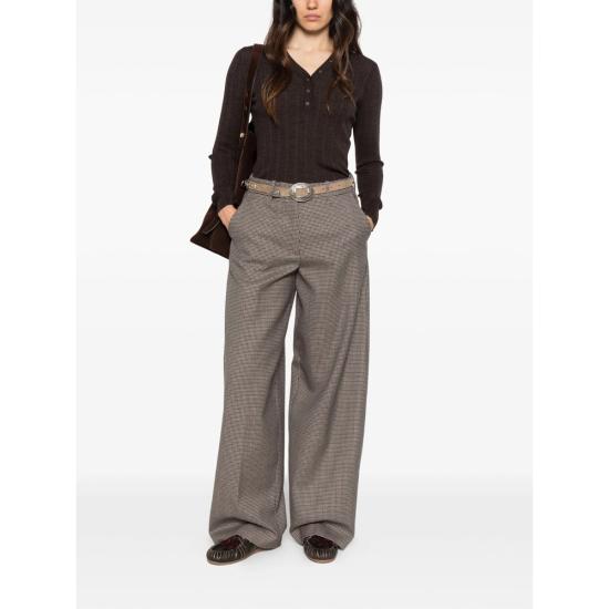 26FW 나인인더모닝 수트 팬츠 9FW26 NAN29 CHEKA BROWN BLACK - NINE IN THE MORNING