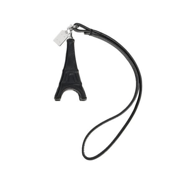 26FW 마르지엘라 에펠탑 레더 키링 P9639 SA2UA0023 HB723 BLACK