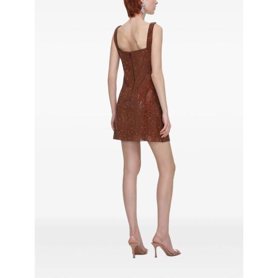 27SS 셀프 포트레이트 원피스 SC26 005SA BR BRONZ BROWN - SELF PORTRAIT
