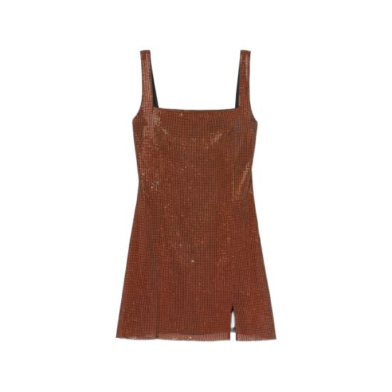 27SS 셀프 포트레이트 원피스 SC26 005SA BR BRONZ BROWN