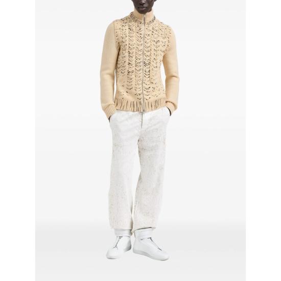 26FW 마르지엘라 오픈워크 울 가디건 오픈워크 울 가디건 M13328 S67HP0044 107 NEUTRALS - MAISON MARGIELA