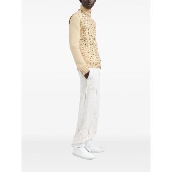 26FW 마르지엘라 오픈워크 울 가디건 오픈워크 울 가디건 M13328 S67HP0044 107 NEUTRALS - MAISON MARGIELA