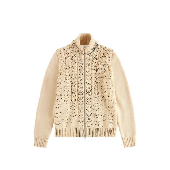 26FW 마르지엘라 오픈워크 울 가디건 오픈워크 울 가디건 M13328 S67HP0044 107 NEUTRALS