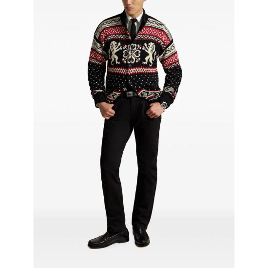26FW 랄프 로렌 집업 니트 710B28784001 BLACK - RALPH LAUREN