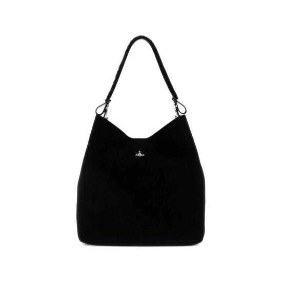 26FW 비비안웨스트우드 아카이브 오르브 레더 토트백 4601000IW L00AW N401 BLACK