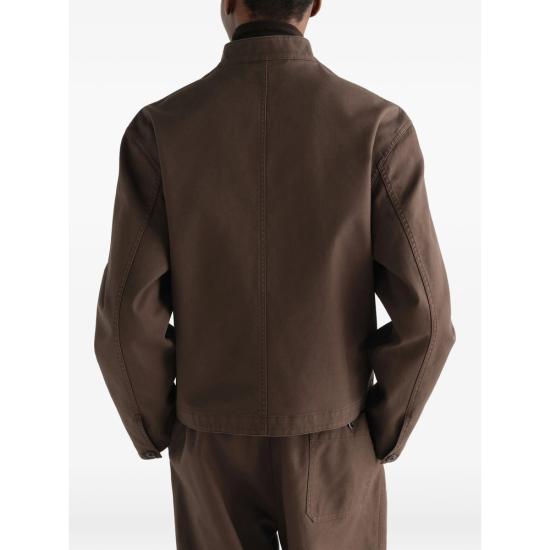 26FW 르메르 헤비 코튼 트윌 스탠드 칼라 재킷 OW1289 LF1452 BR489 BROWN - LEMAIRE