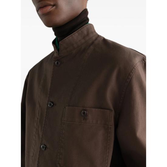 26FW 르메르 헤비 코튼 트윌 스탠드 칼라 재킷 OW1289 LF1452 BR489 BROWN - LEMAIRE