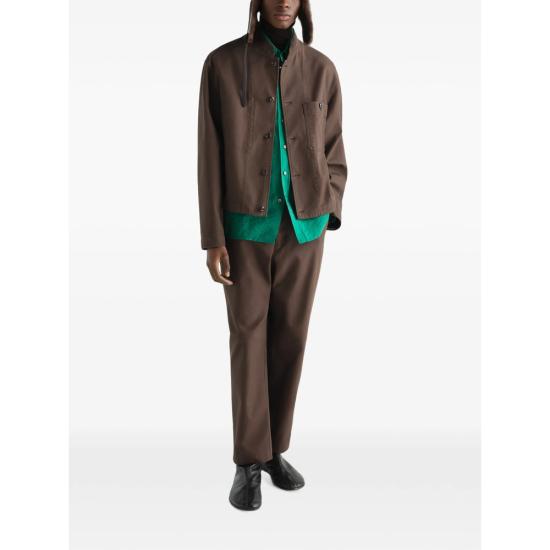 26FW 르메르 헤비 코튼 트윌 스탠드 칼라 재킷 OW1289 LF1452 BR489 BROWN - LEMAIRE