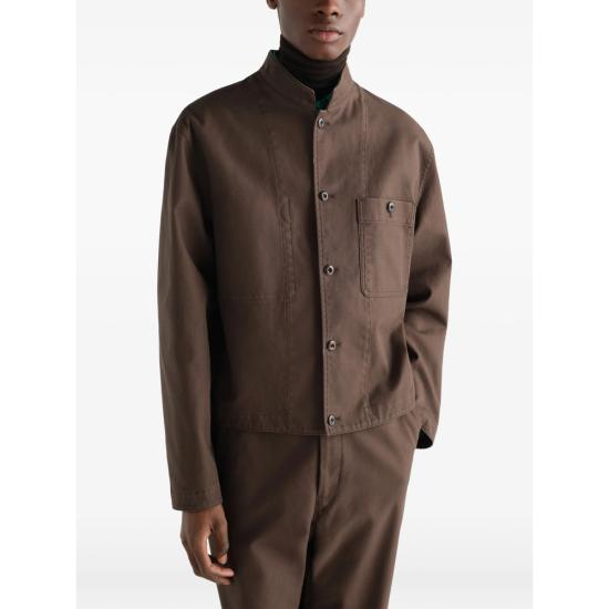 26FW 르메르 헤비 코튼 트윌 스탠드 칼라 재킷 OW1289 LF1452 BR489 BROWN - LEMAIRE