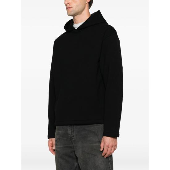 26FW 더로우 코튼 캐미시어 후드 티셔츠 코튼 캐미시어 후드 티셔츠 R000232 K811 BLK BLACK - THE ROW