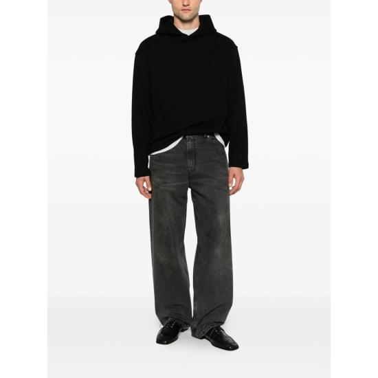 26FW 더로우 코튼 캐미시어 후드 티셔츠 코튼 캐미시어 후드 티셔츠 R000232 K811 BLK BLACK - THE ROW