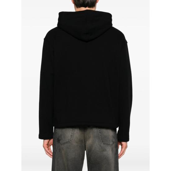 26FW 더로우 코튼 캐미시어 후드 티셔츠 코튼 캐미시어 후드 티셔츠 R000232 K811 BLK BLACK - THE ROW