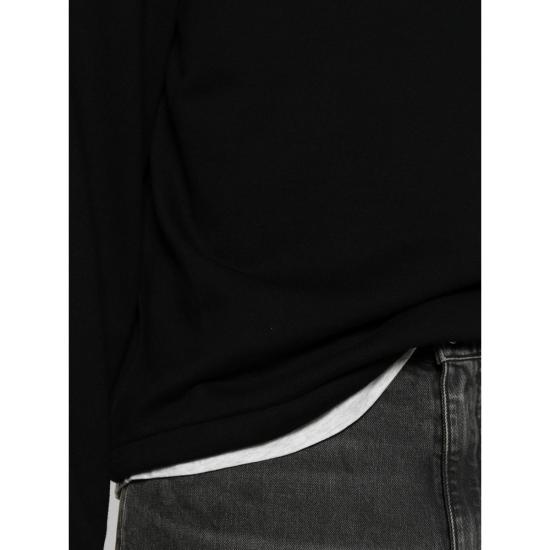26FW 더로우 코튼 캐미시어 후드 티셔츠 코튼 캐미시어 후드 티셔츠 R000232 K811 BLK BLACK - THE ROW