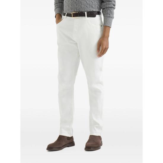 26FW 브루넬로 쿠치넬리 데님 팬츠 M277PX1290 C7210 WHITE - BRUNELLO CUCINELLI