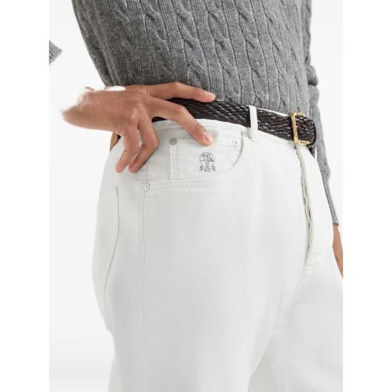 26FW 브루넬로 쿠치넬리 데님 팬츠 M277PX1290 C7210 WHITE - BRUNELLO CUCINELLI