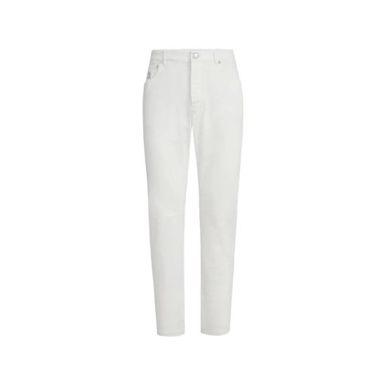 26FW 브루넬로 쿠치넬리 데님 팬츠 M277PX1290 C7210 WHITE