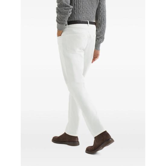 26FW 브루넬로 쿠치넬리 데님 팬츠 M277PX1290 C7210 WHITE - BRUNELLO CUCINELLI