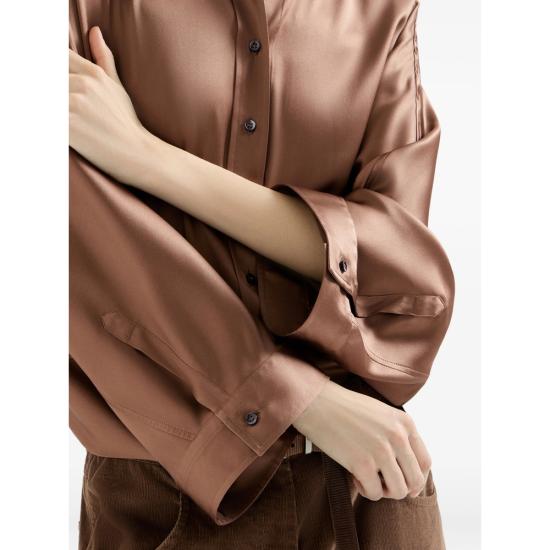 26FW 브루넬로 쿠치넬리 셔츠 M0C59MQ606 C832 BROWN - BRUNELLO CUCINELLI
