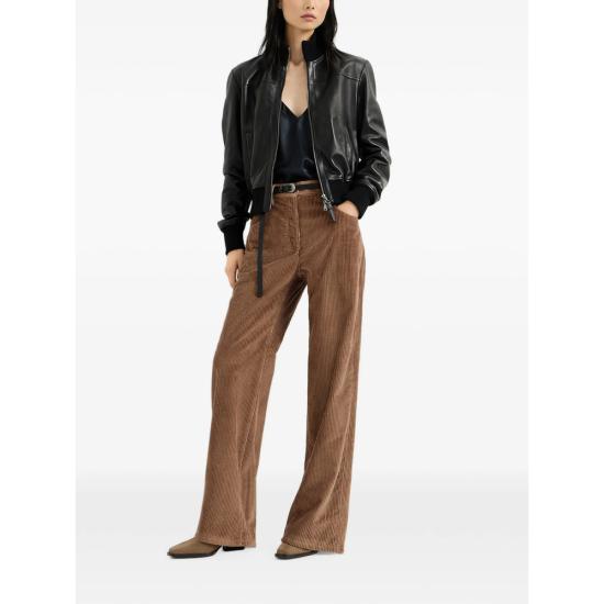 26FW 브루넬로 쿠치넬리 스트레이트 팬츠 MA180P9075 C832 BROWN - BRUNELLO CUCINELLI