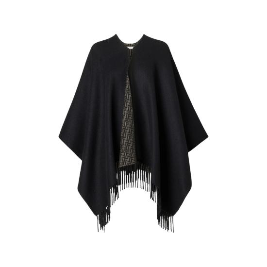 26FW 펜디 케이프 B1VZ FXX041 F0VAT BLACK BROWN
