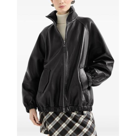 26FW 브루넬로 쿠치넬리 봄버 자켓 MPNMO7569 C101 BLACK - BRUNELLO CUCINELLI