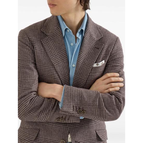 26FW 브루넬로 쿠치넬리 수트 자켓 MV4437BWDH C825 BROWN NEUTRALS - BRUNELLO CUCINELLI