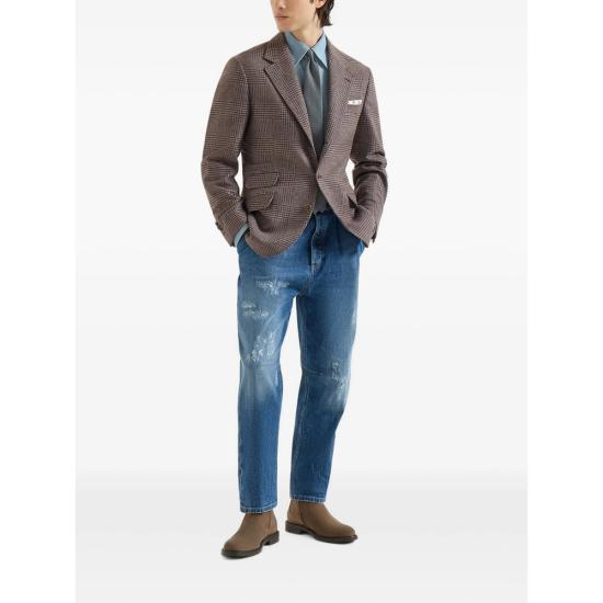 26FW 브루넬로 쿠치넬리 수트 자켓 MV4437BWDH C825 BROWN NEUTRALS - BRUNELLO CUCINELLI