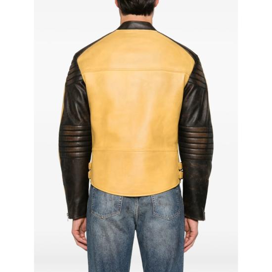 26FW 펜디 가죽 자켓 B1OX FPJ164 F1XR0 YELLOW BROWN - FENDI