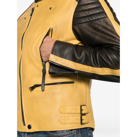 26FW 펜디 가죽 자켓 B1OX FPJ164 F1XR0 YELLOW BROWN - FENDI