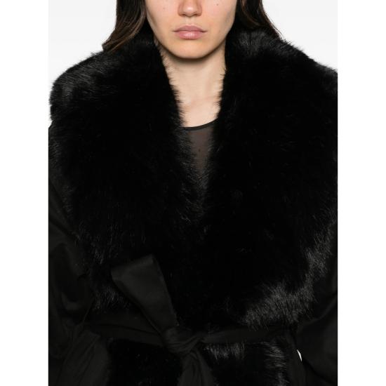 27SS 로테이트 자켓 117420100 FAUX FUR 100 BLACK - ROTATE