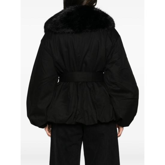 27SS 로테이트 자켓 117420100 FAUX FUR 100 BLACK - ROTATE