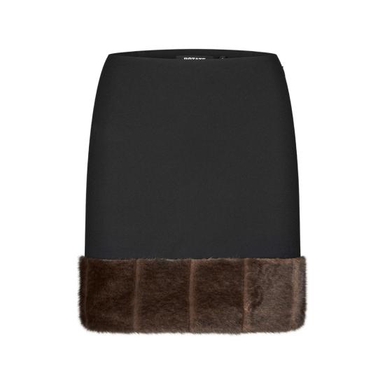 27SS 로테이트 미디 스커트 117354100 MINI FAUX 100