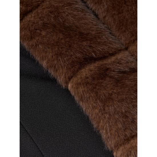 27SS 로테이트 자켓 117355100 FAUX FUR 100 BLACK - ROTATE