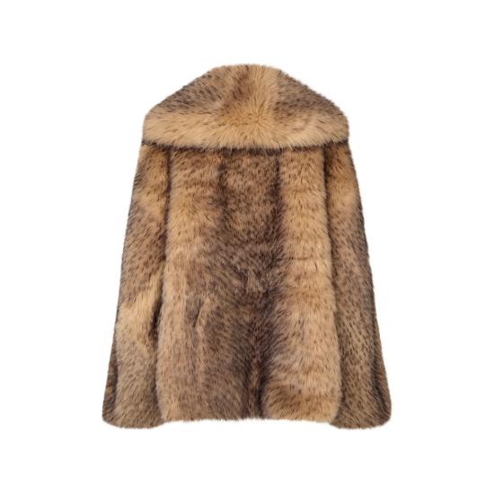 27SS 로테이트 자켓 1173671753 FAUX FUR 1753 BROWN - ROTATE