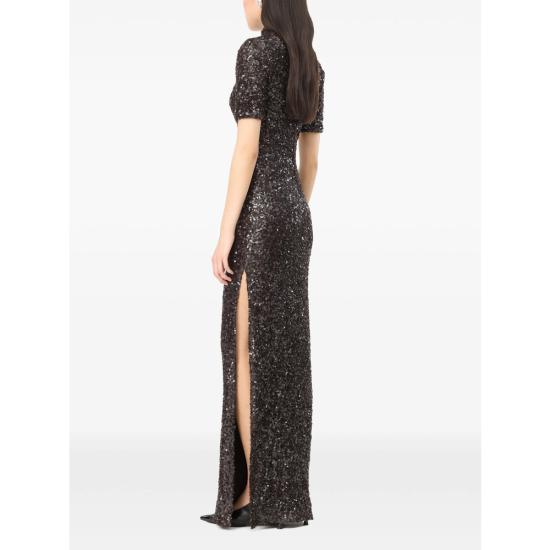 27SS 로테이트 원피스 1167721667 SEQUINS 1667 BLACK - ROTATE
