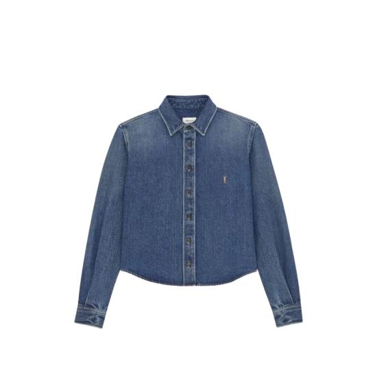 26FW 생로랑 셔츠 873984 Y20PA 5113 BLUE