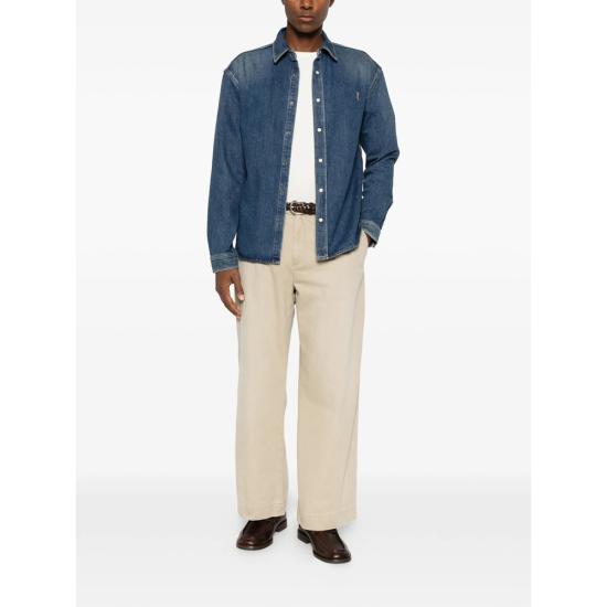 26FW 생로랑 셔츠 862246 Y20PA 5113 BLUE - SAINT LAURENT
