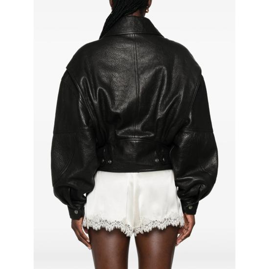 26FW 생로랑 가죽 자켓 836517 YCNF2 1000 BLACK - SAINT LAURENT