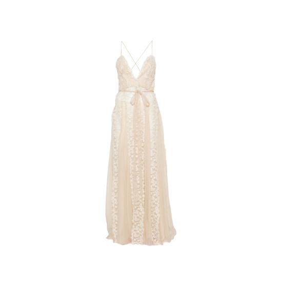 26FW 펜디 원피스 AMVI FDD687 F0QM0 NEUTRALS WHITE
