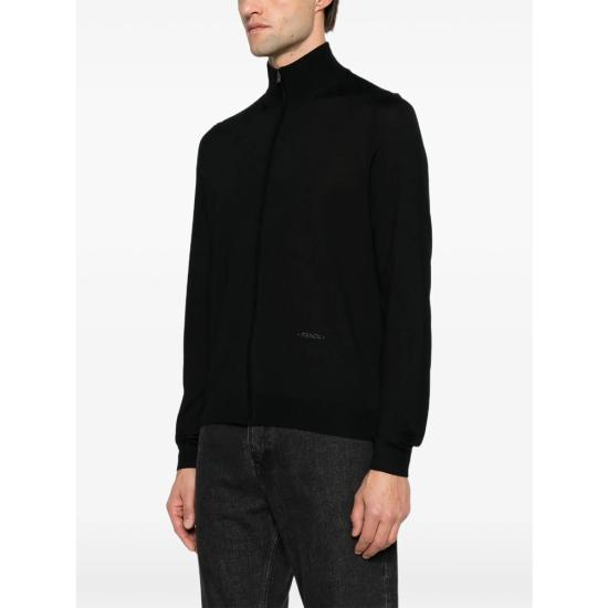 26FW 펜디 집업 니트 B1Q2 FZC187 F0QA1 BLACK - FENDI