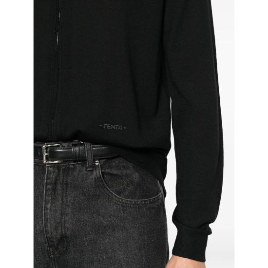26FW 펜디 집업 니트 B1Q2 FZC187 F0QA1 BLACK - FENDI