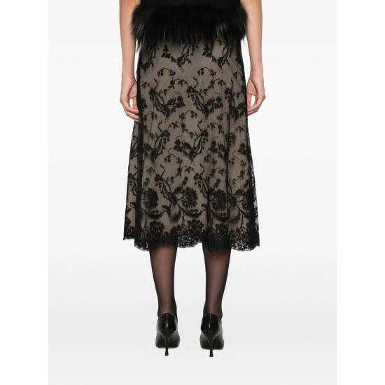 26FW 펜디 스커트 AMVI FQ7756 F0QA1 BLACK - FENDI