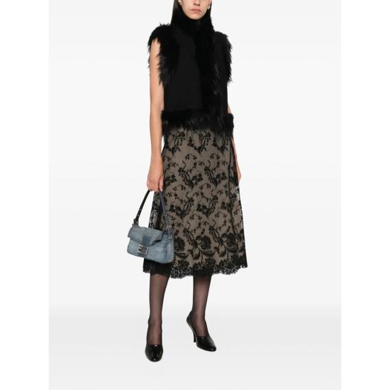 26FW 펜디 스커트 AMVI FQ7756 F0QA1 BLACK - FENDI