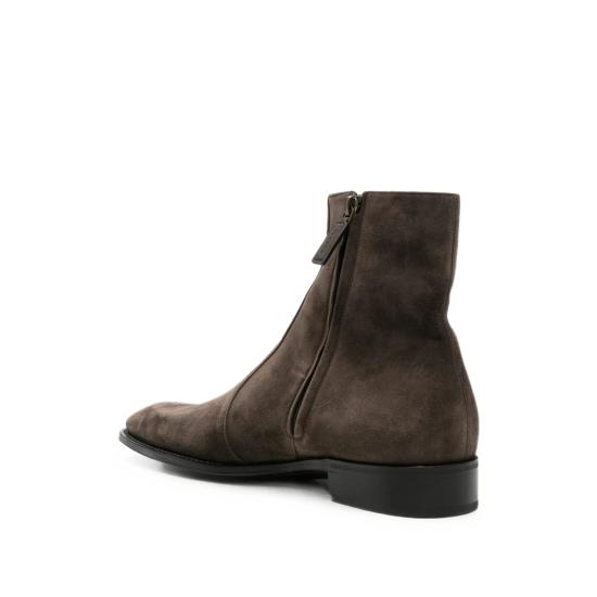 26FW 생로랑 스웨이드 앵클부츠 스웨이드 앵클부츠 A002D4 27D00 2801 BROWN - SAINT LAURENT