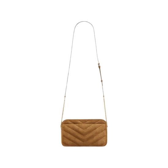 26FW 생로랑 루루 마틀라세 스웨이드 카메라 백 869468 AAEY6 2916 BROWN - SAINT LAURENT