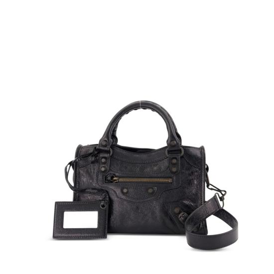 26FW 발렌시아가 르 시티 백 865763 2ACFH 1000 BLACK