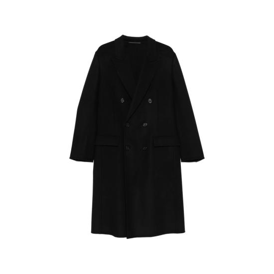 26FW 생로랑 코트 872369 Y1O10 1000 BLACK